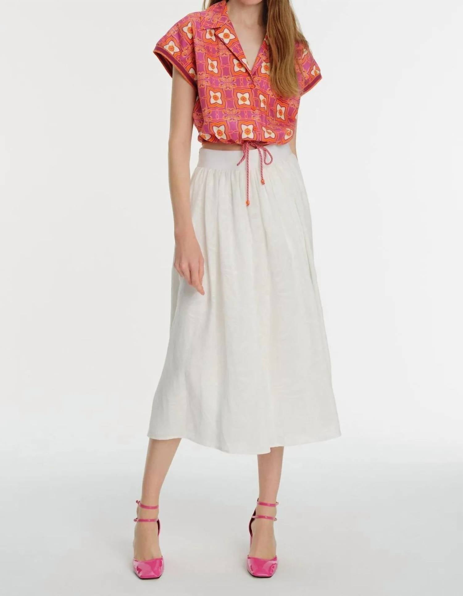 Exquise - Patterned Low Sleeve Shirt - button - down - shirts - clothing - cotton