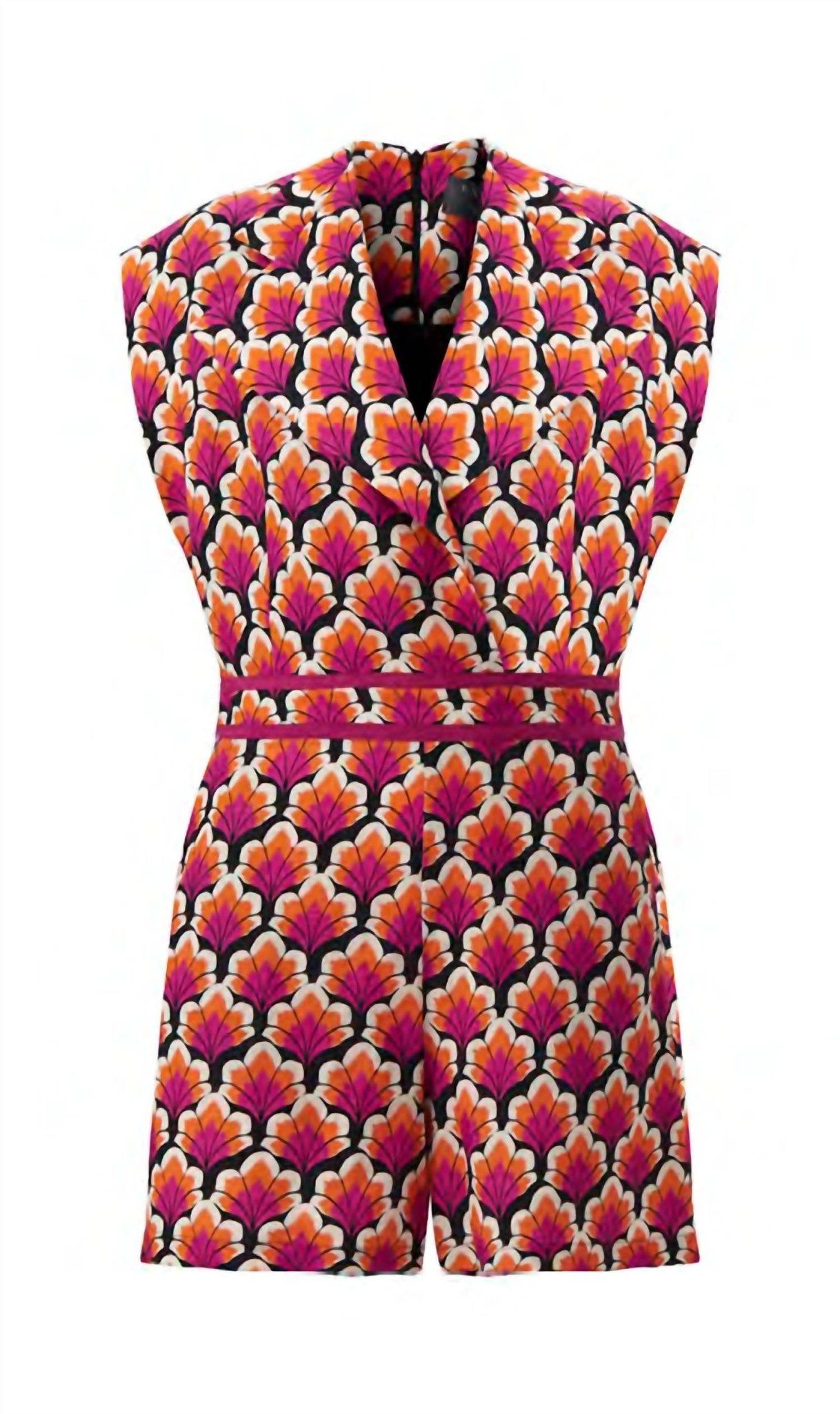 Exquise - Patterned Romper - black - clothing - jumpsuits