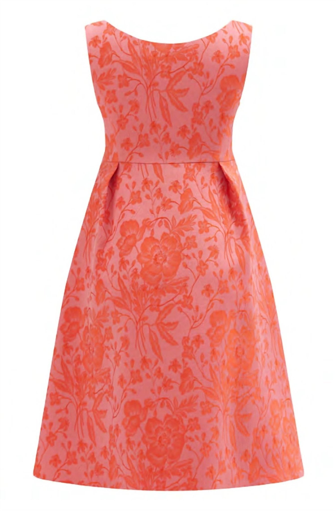 Exquise - Pleated Dress With Floral Pattern And Bow Detail - clothing - collection:vacationdresses(Auto) - dresses