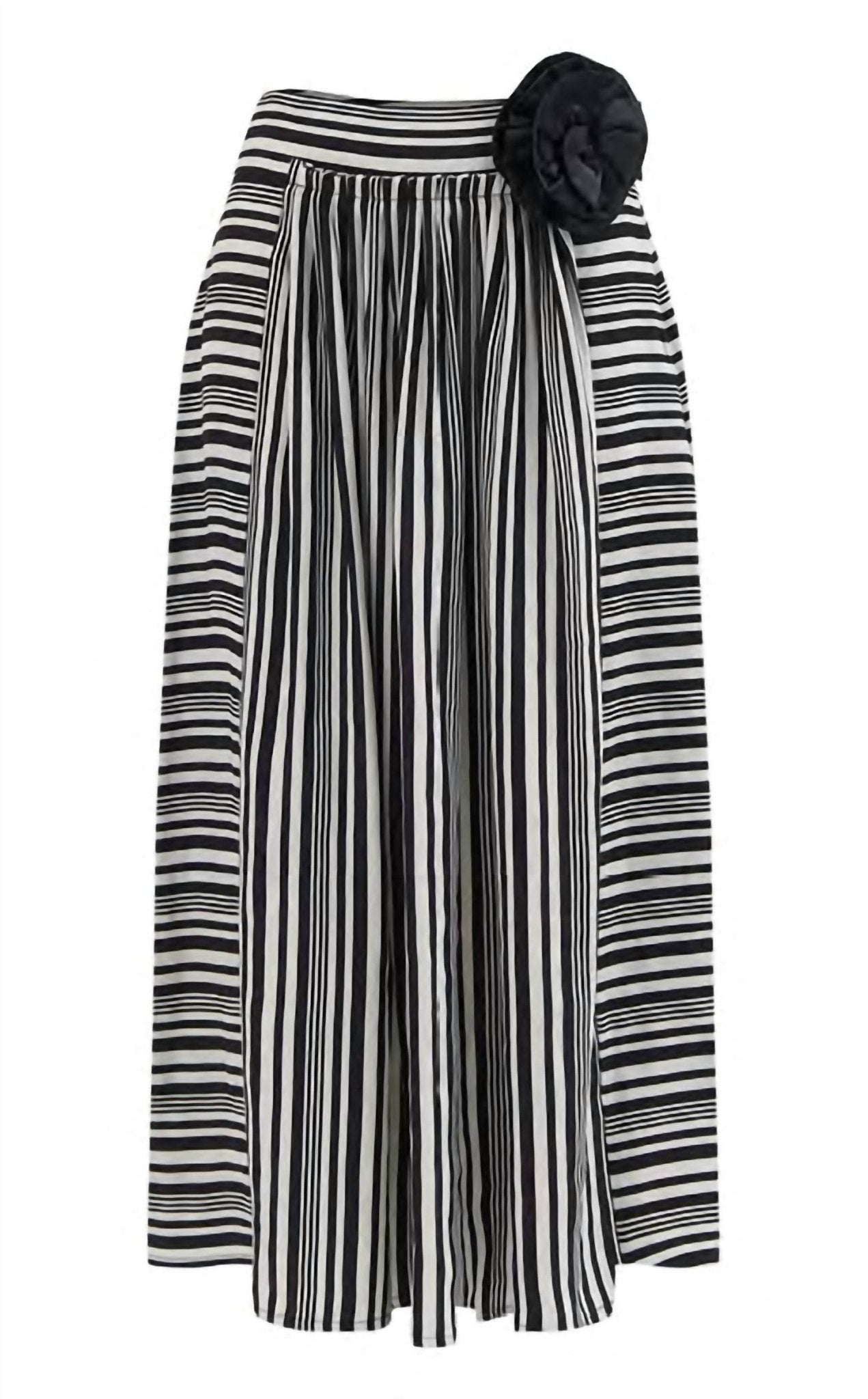 Exquise - Pleated Midi Skirt - black - clothing - knee - length - skirts