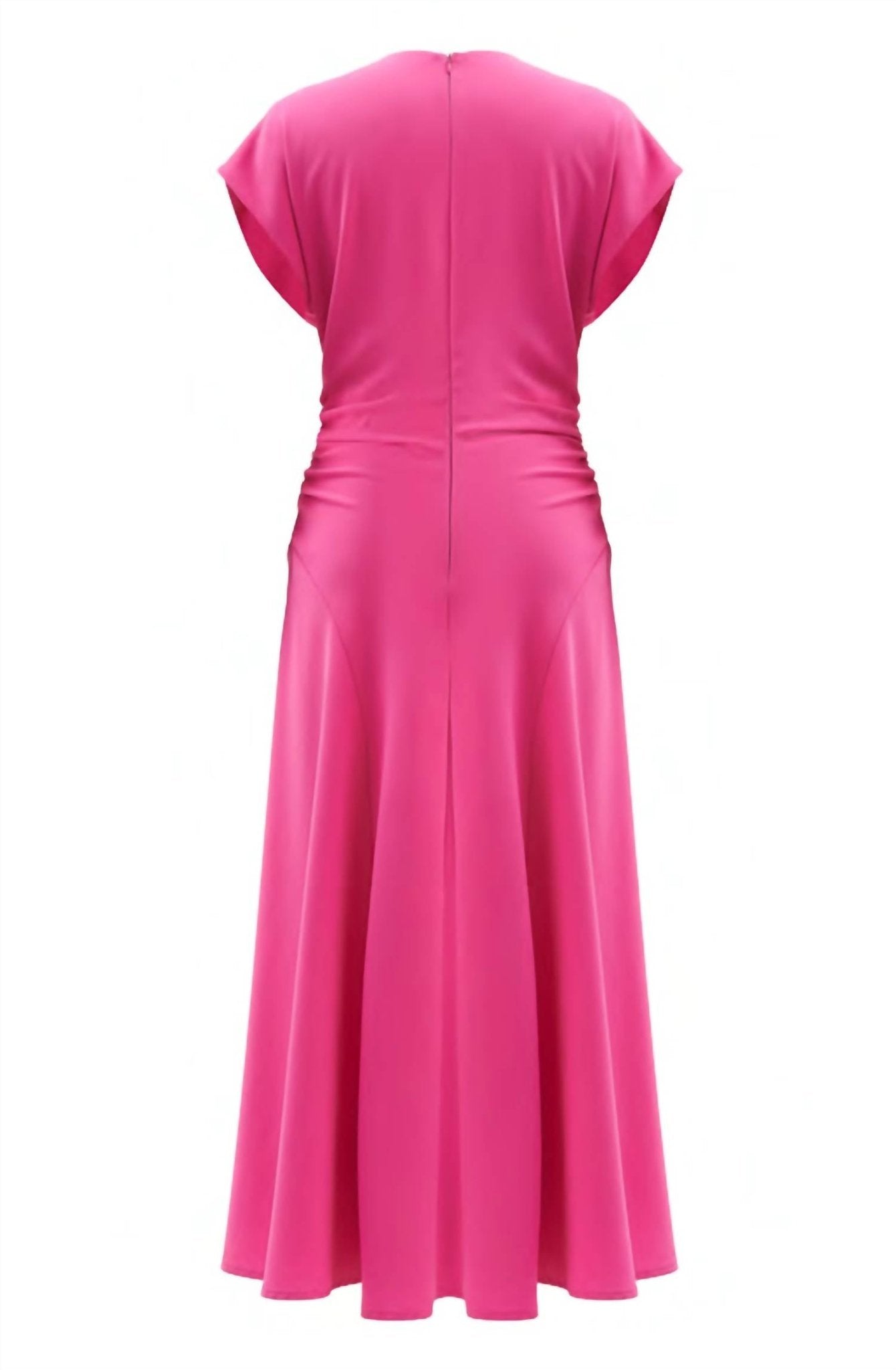 Exquise - Ruched Sides Maxi Dress - clothing - dresses - maxi