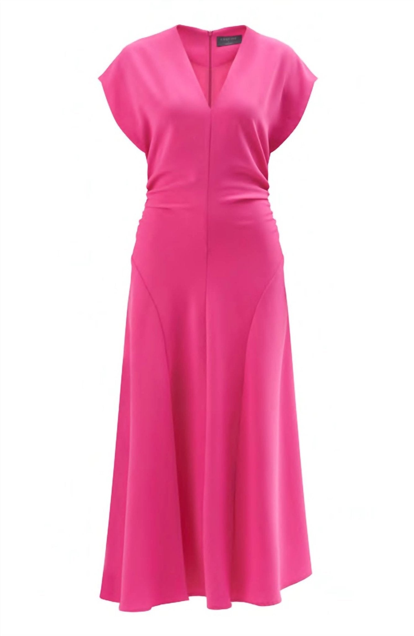 Exquise - Ruched Sides Maxi Dress - clothing - dresses - maxi