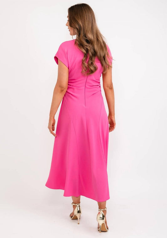 Exquise - Ruched Sides Maxi Dress - clothing - dresses - maxi