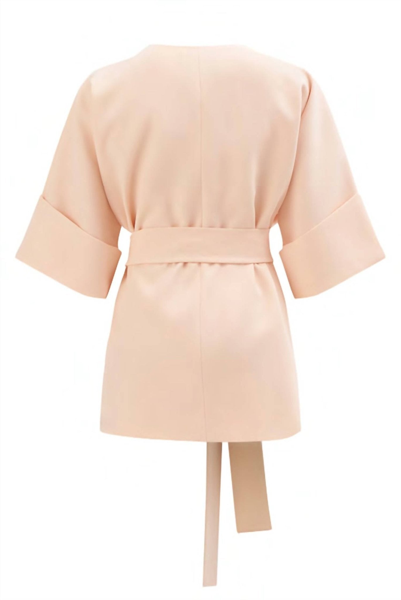 Exquise - Short Sleeve Crepe Jacket - blazers - clothing - jackets