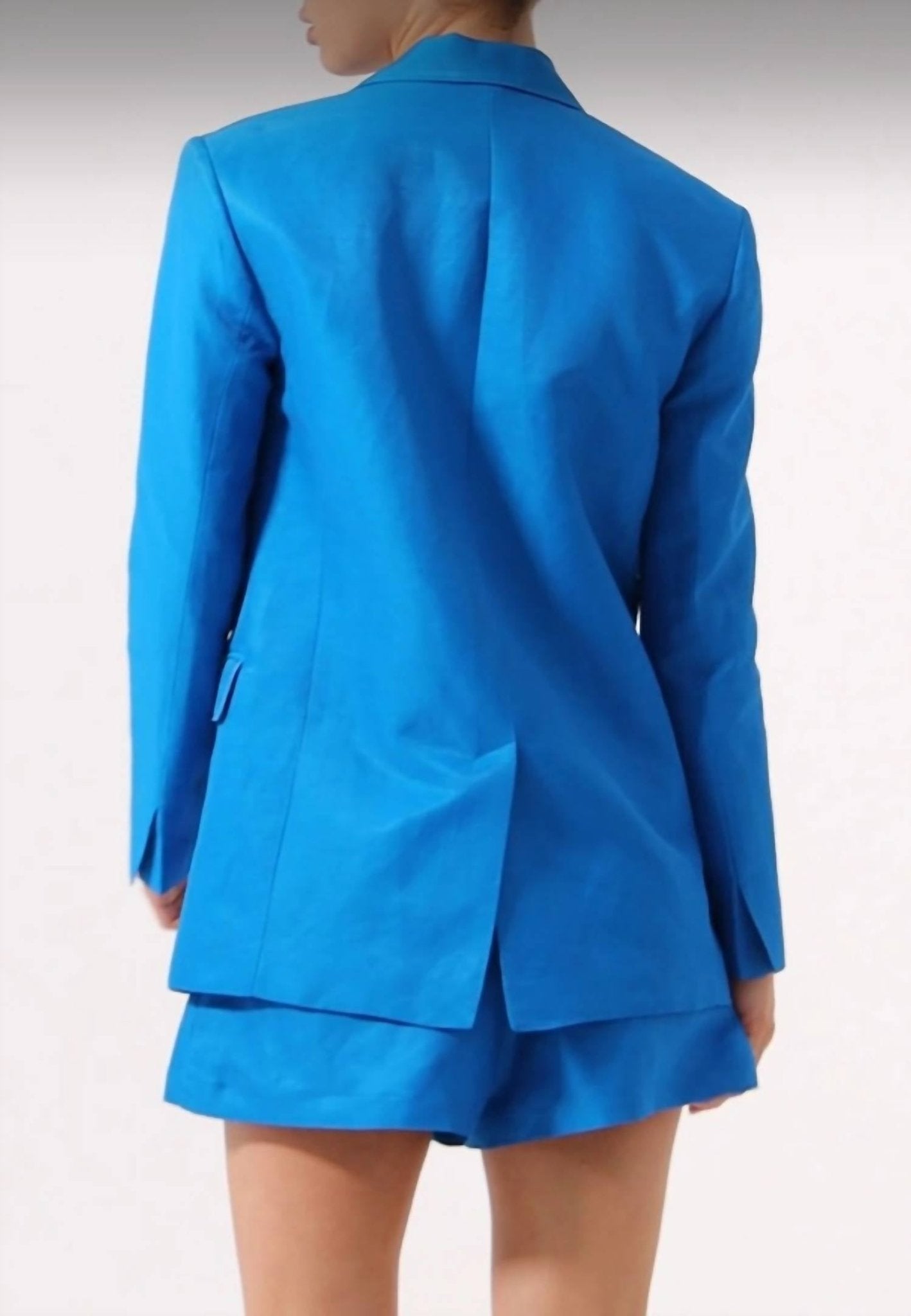 Exquise - Single Breasted Lined Blazer - blazers - blue - clothing