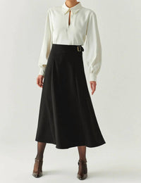 Exquise - Sol Flared Midi Skirt