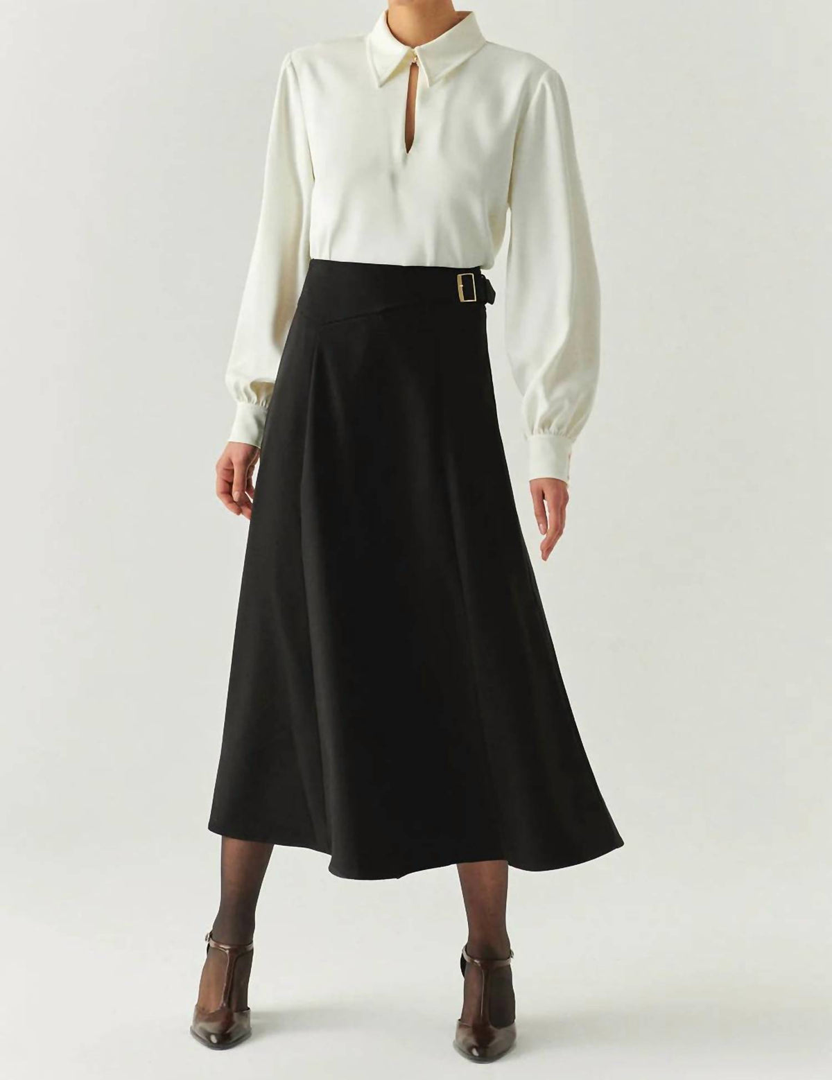 Exquise - Sol Flared Midi Skirt