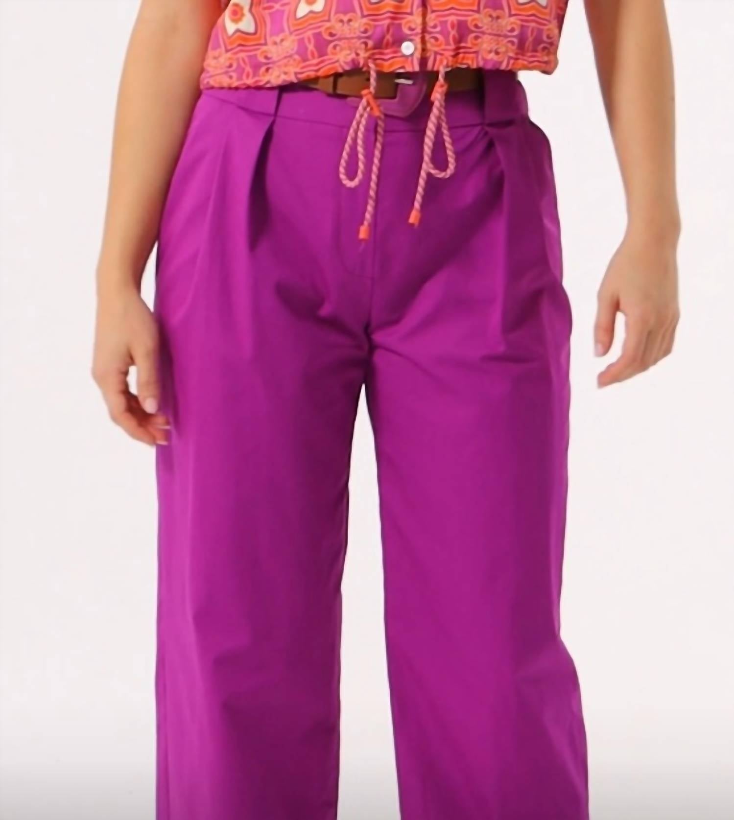 Exquise - Straight Leg Trousers - clothing - cotton - pants