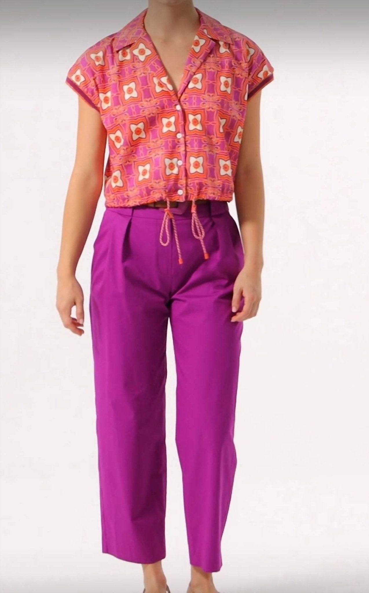 Exquise - Straight Leg Trousers - clothing - cotton - pants