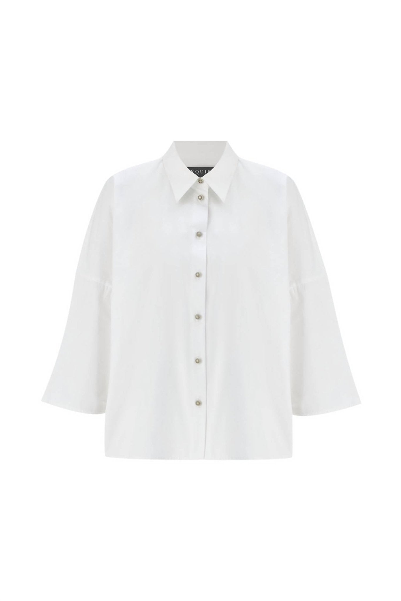 Exquise - Women's Button Down Shirt - button - down - shirts - clothing - cotton