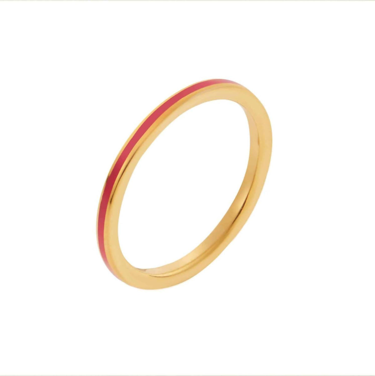 Eye M - Women's Enamel Slim Band Ring