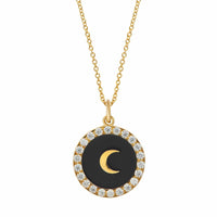 Eye M - Women's Moon Crystal Necklace