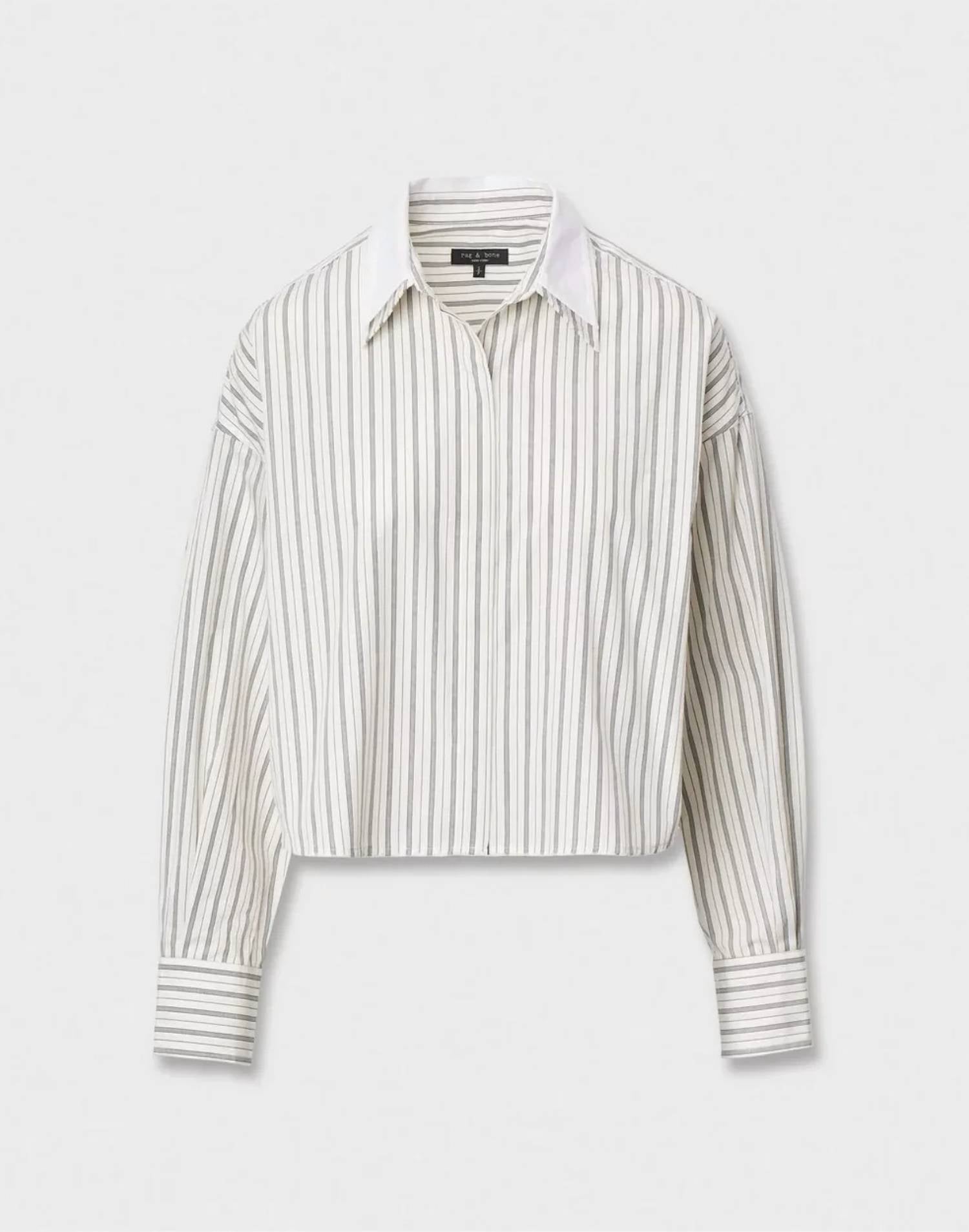 Rag & Bone - Marin Striped Combo Shirt