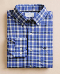 SOUTHERN TIDE River Ridge Plaid Sportshirt in surf blue - men's shirt - view 5