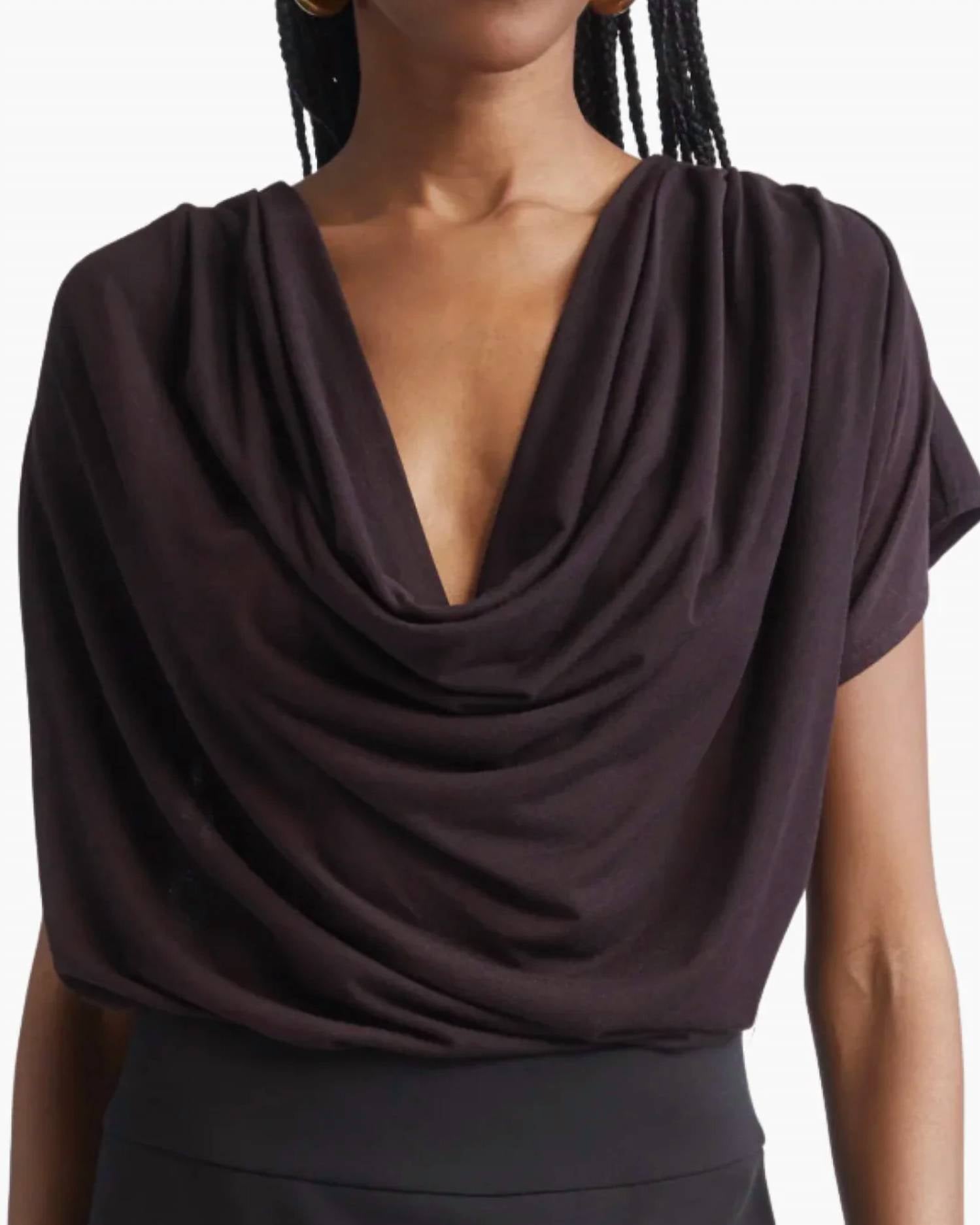 Ramy Brook - Dorothy Knit Cowl Neck Top
