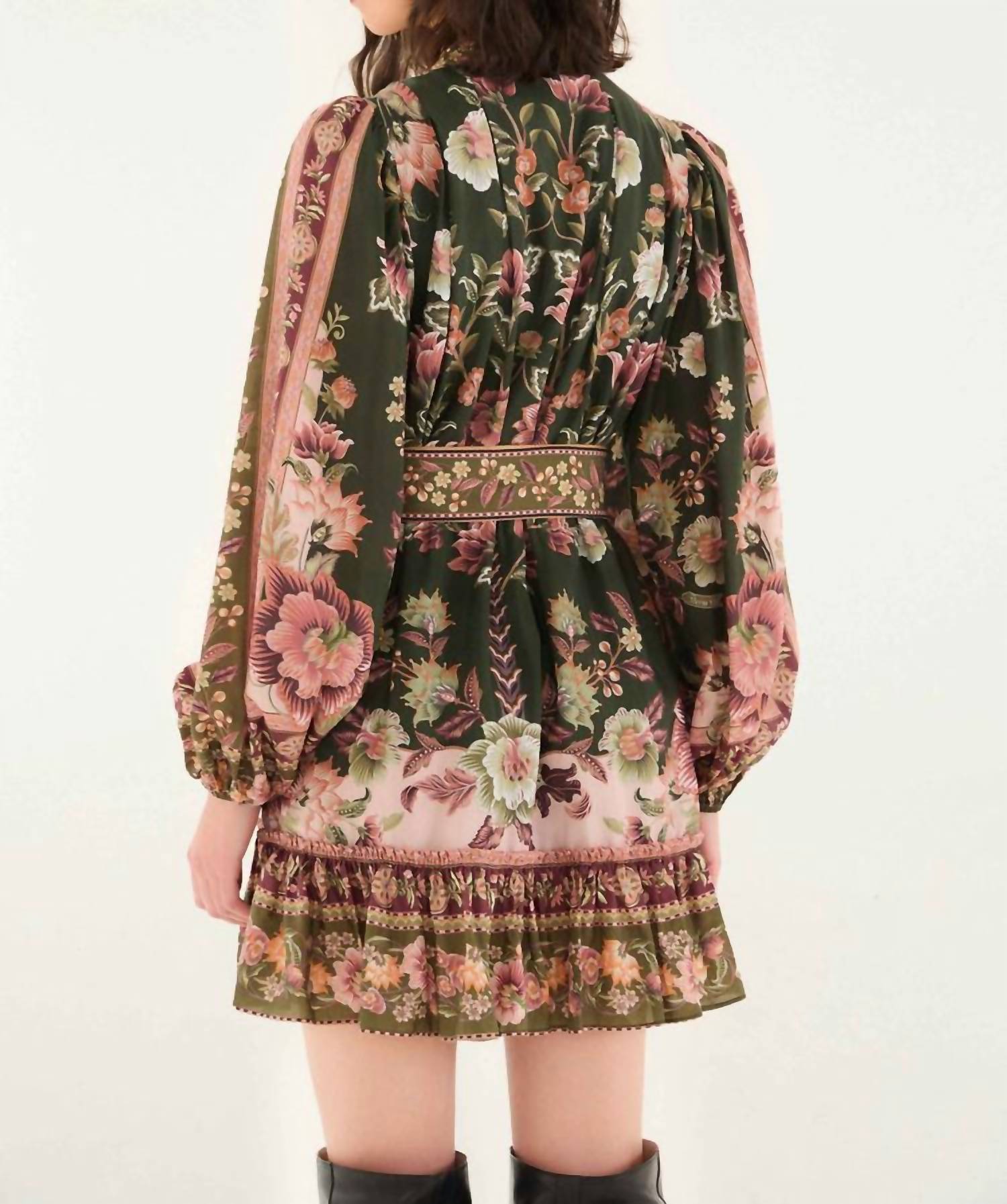 Farm Rio - Women's Flowering Garden Tree Mini Dress