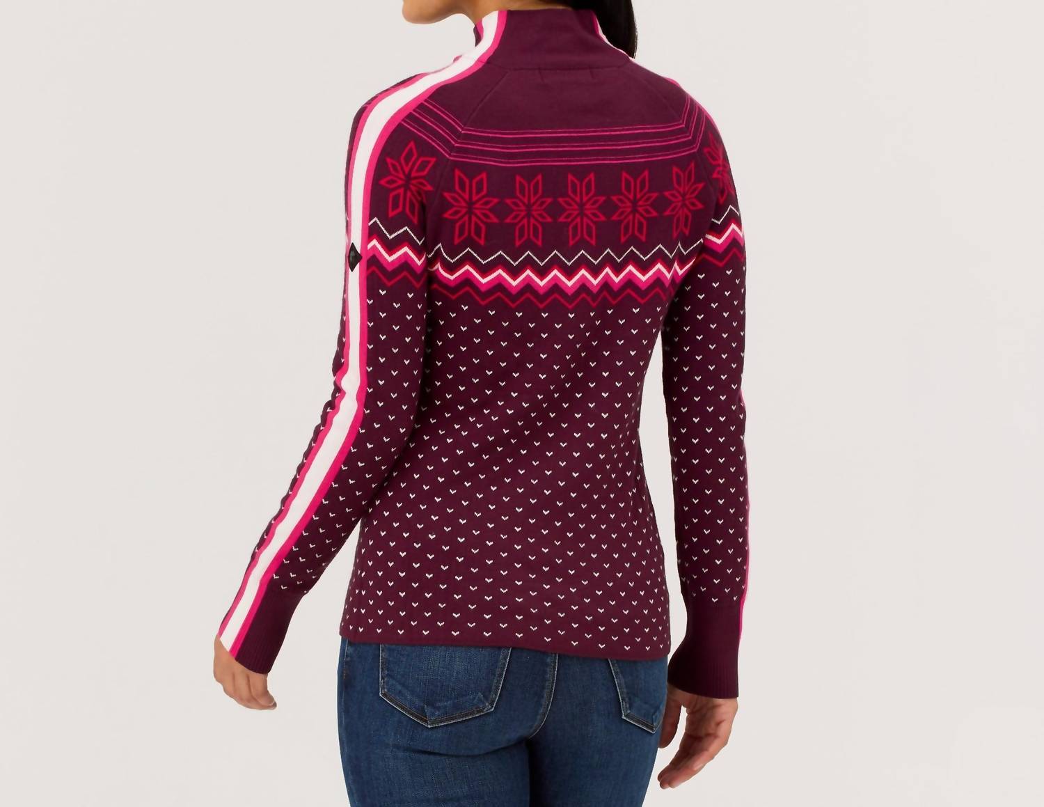 Krimson Klover - Snowhut Zip Neck Sweater