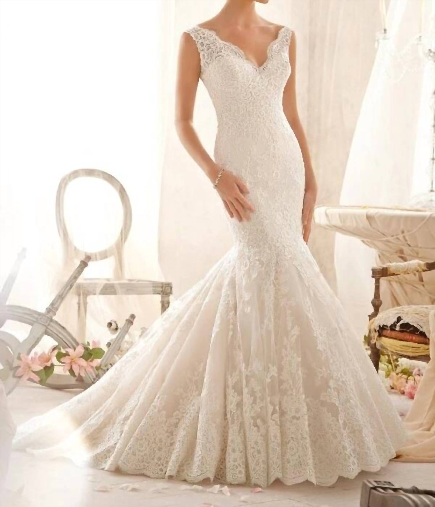Morilee - Lace Mermaid Wedding Dress