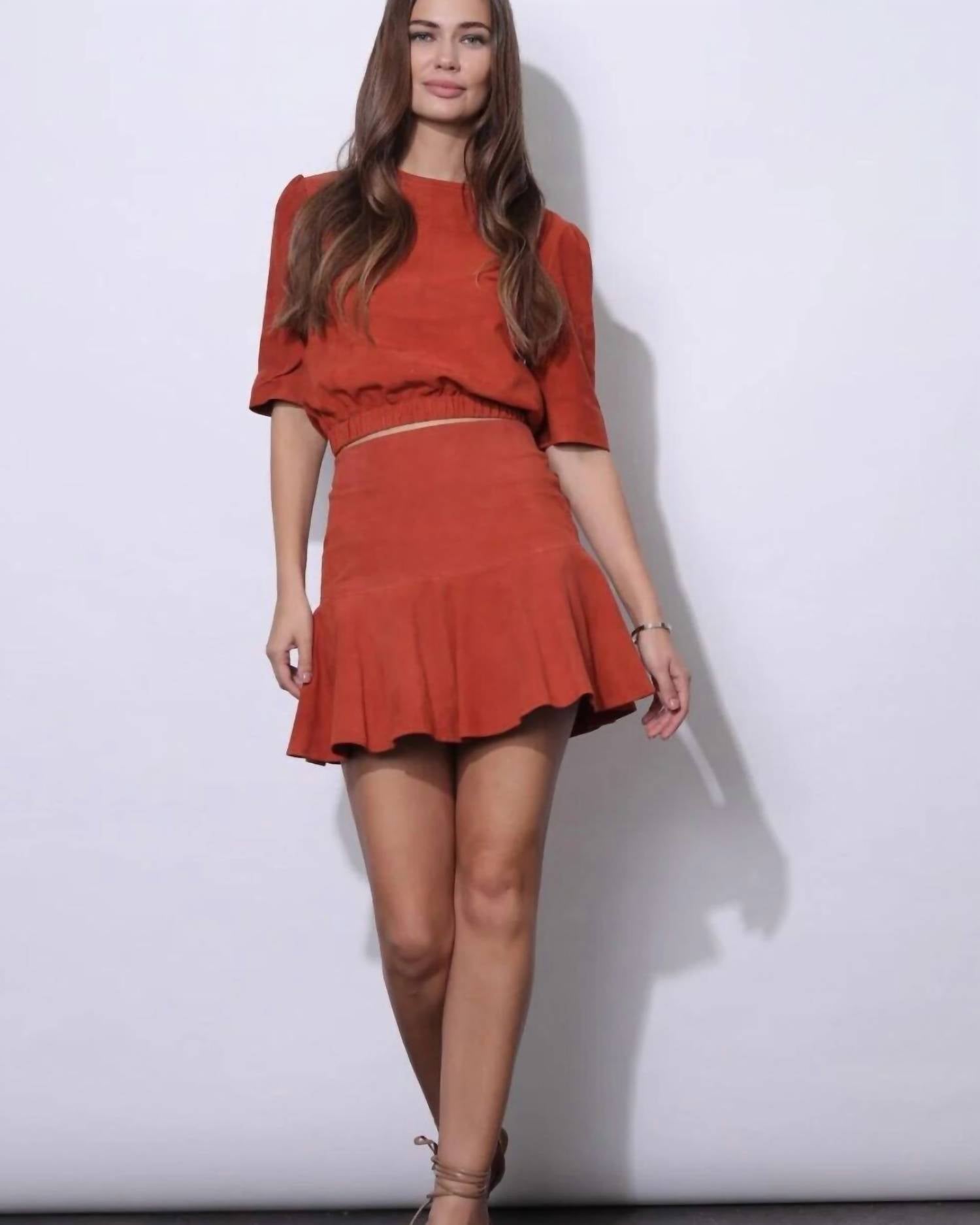 Karina Grimaldi - Suede Mini Skirt