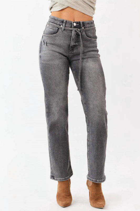 Saige Denim - High Rise Relaxed Straight Jeans