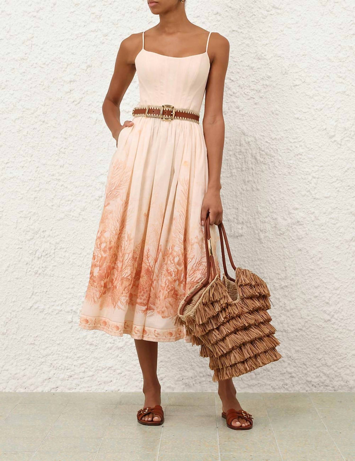 Zimmermann - Wanderlust Corset Midi Dress