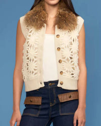 Oolala - Crochet Knit Fur Vest