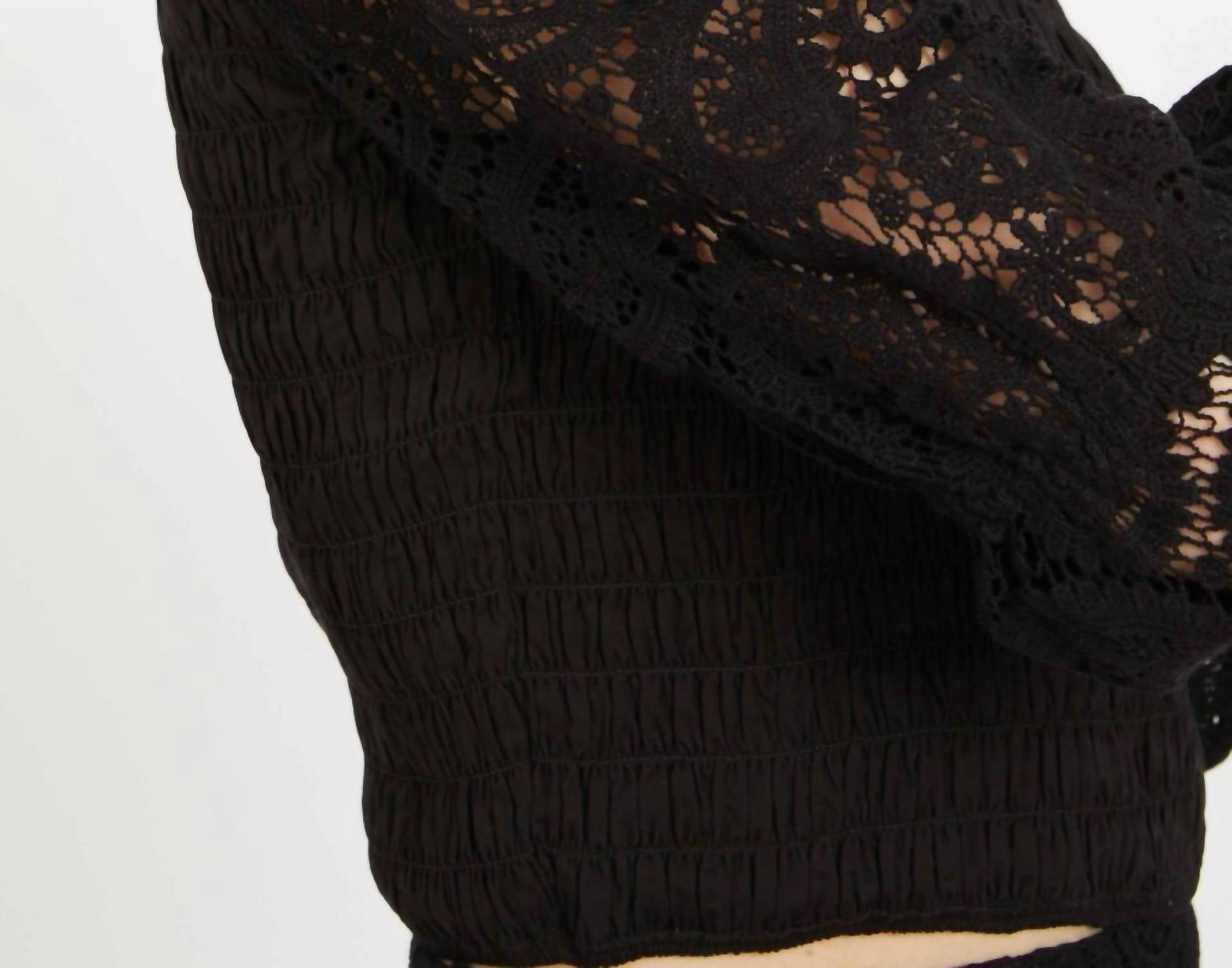 CABALLERO Women's Arabella Top in black - women's long sleeve top - view 5