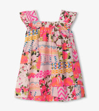 Hatley - Kid's Floral Patchwork Flutter Puff Dress