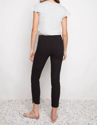 Up! - Loom Textured Petal Slit Ankle Pant