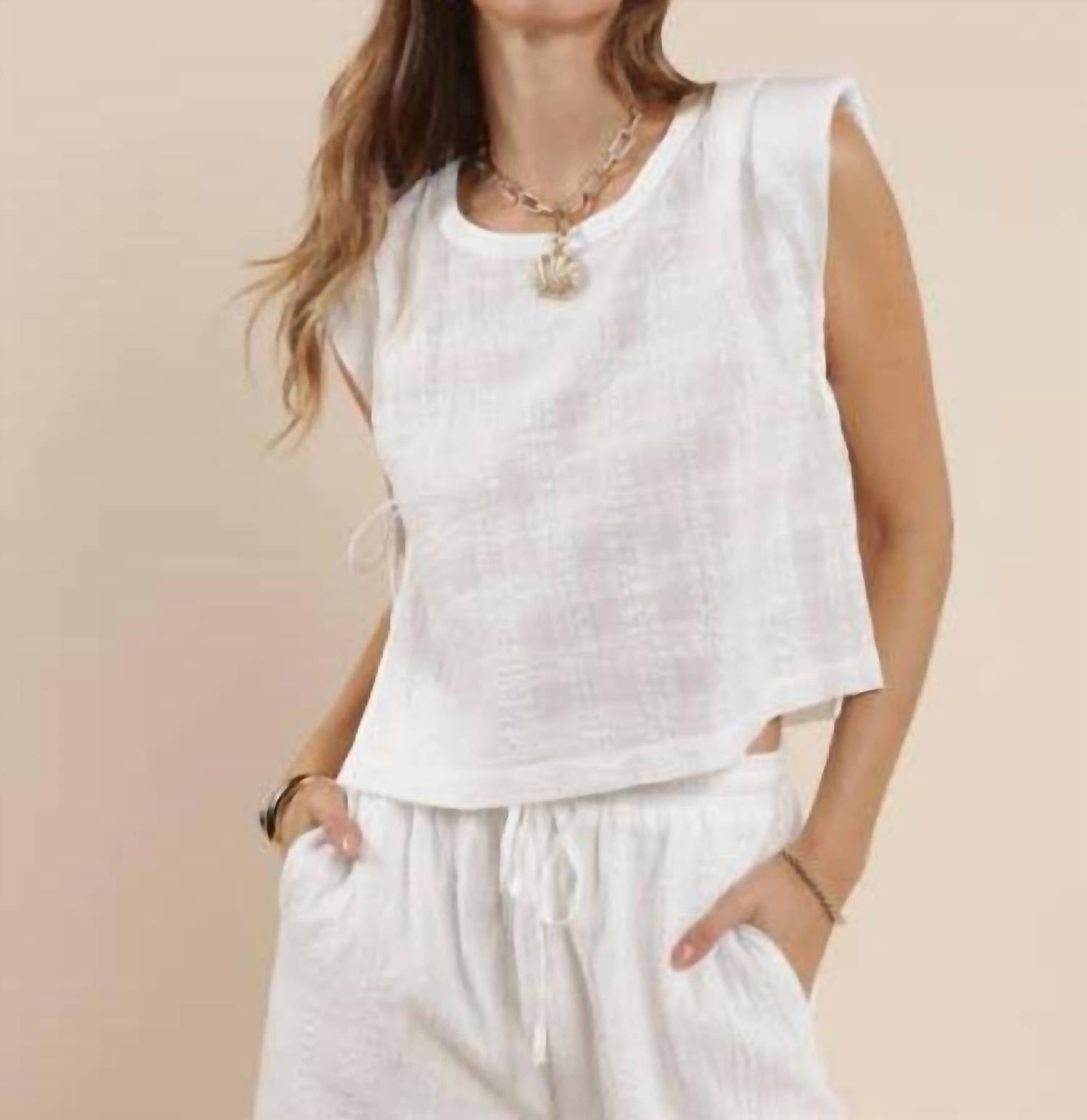 Sage The Label - Salt Air Muscle Crop Top