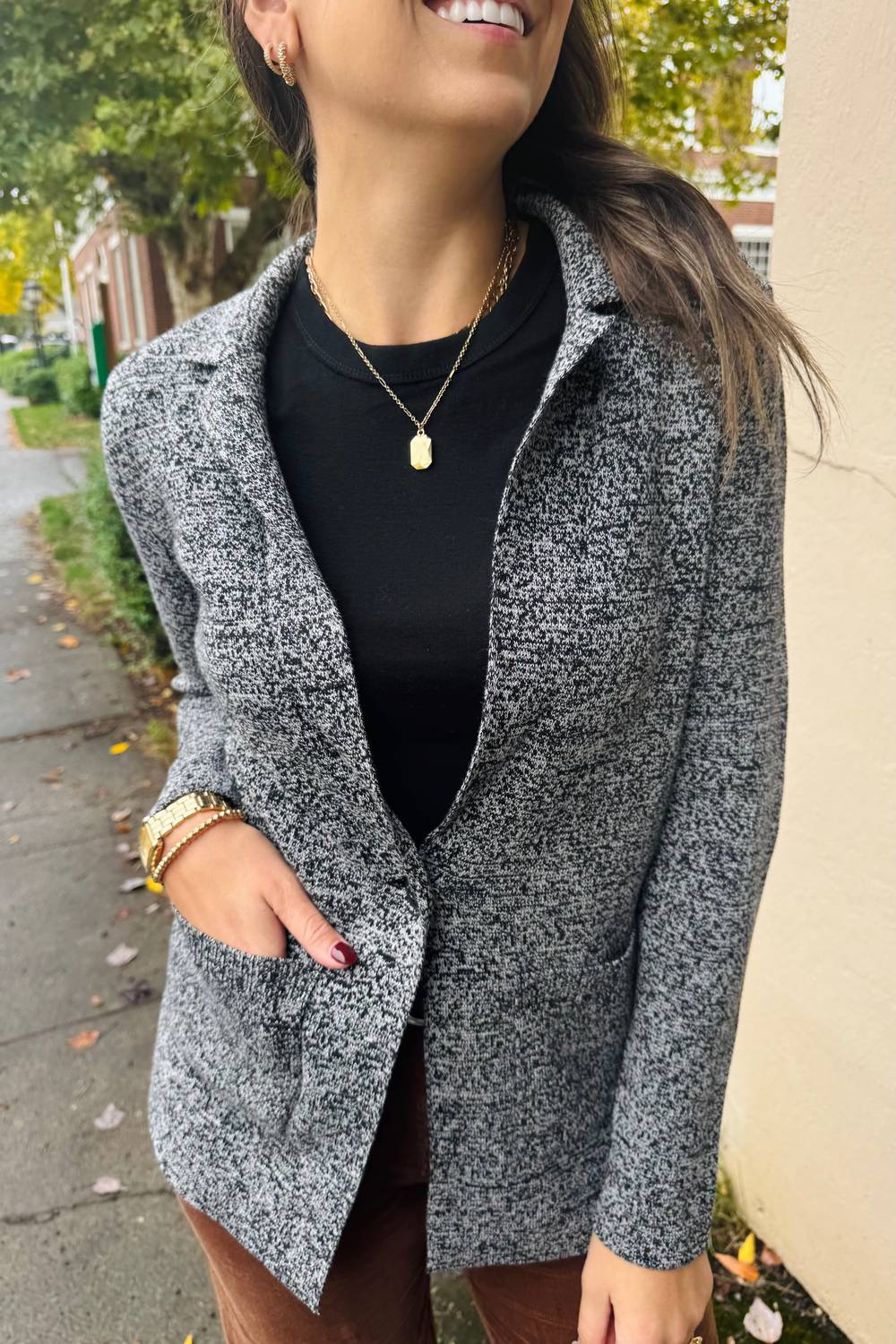 Nic + Zoe - Elegant Knit Blazer
