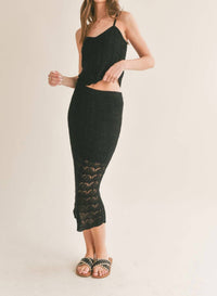 Sage The Label - Cappuccino Open Knit Tank Top