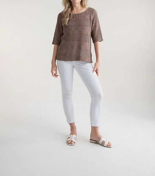 Marble - Square Crochet Look Jumper