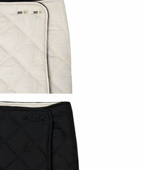 Posherd - Logo Quilted Reversible Padded Wrap Skirt