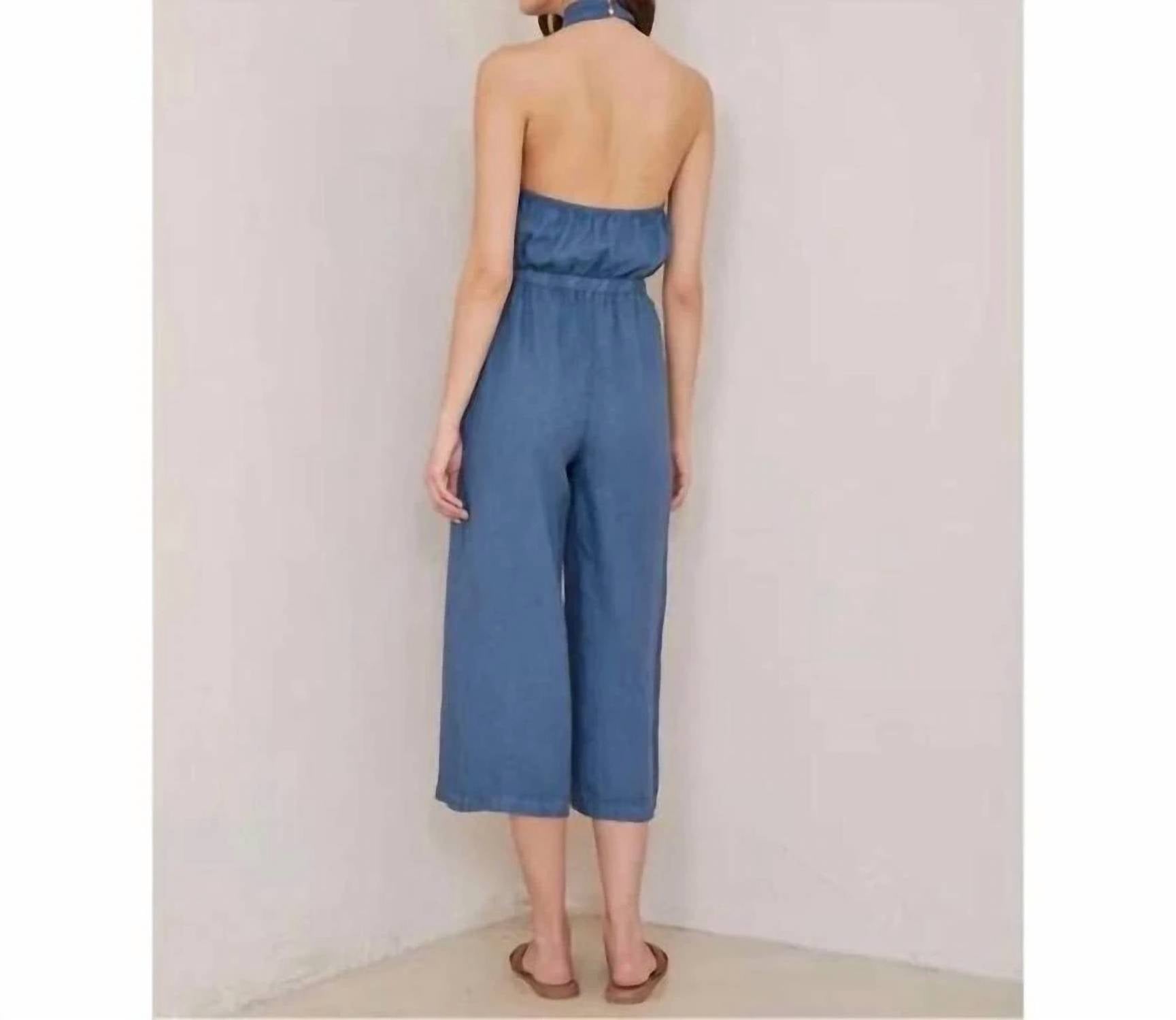 Bella Dahl - Wrap Neck Halter Jumpsuit