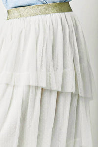 Mystree - Asymmetrical Ruffle Tulle Skirt