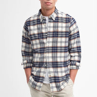 Barbour Portdown Tailored Long-Sleeved Shirt in ecru - men's shirt
