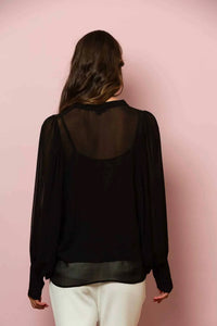 Jessie Liu - Chiffon Button Down Blouse