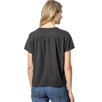 Lilla P - Easy Shirred Short Sleeve Tee