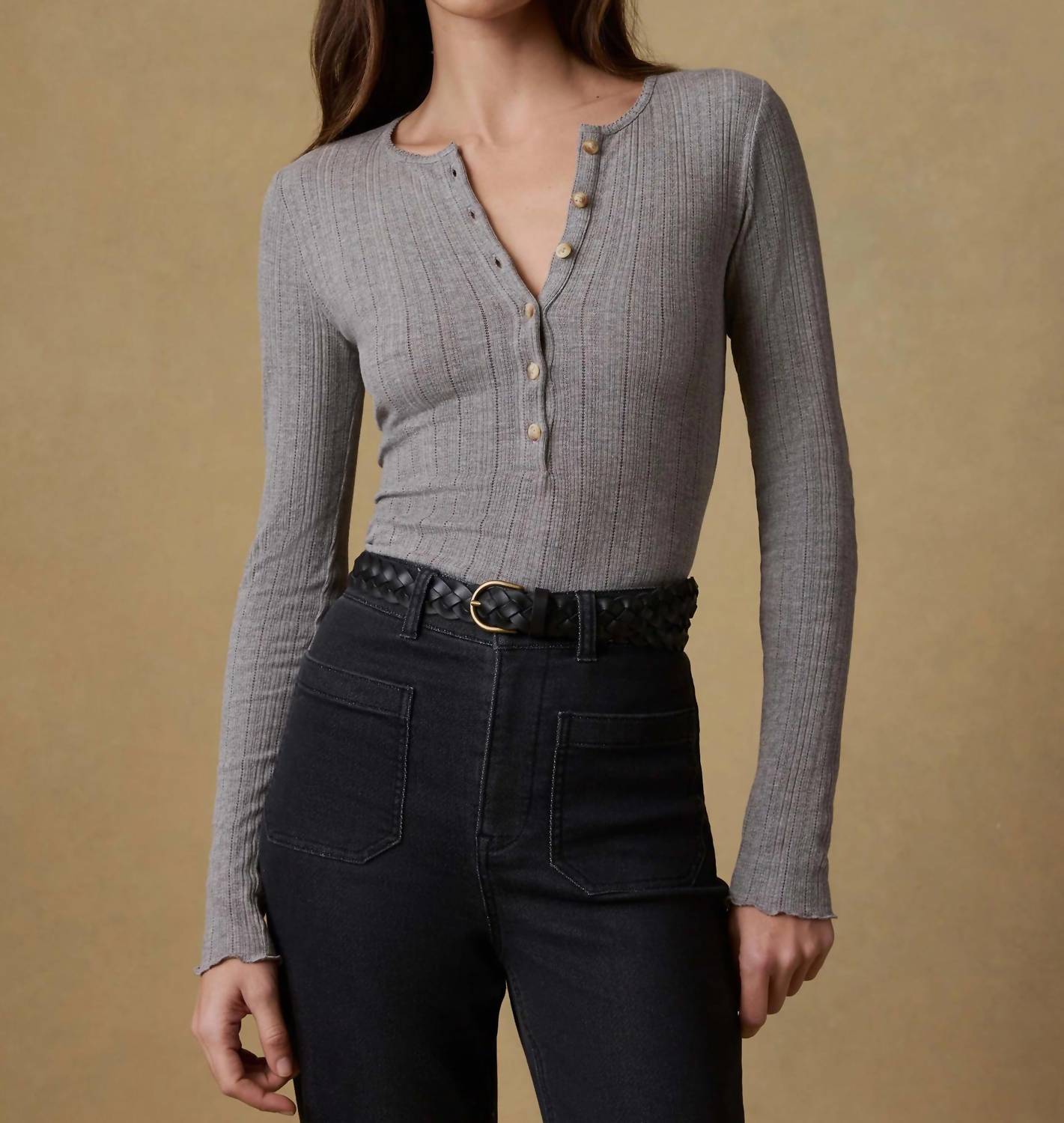 Faherty - Paradise Pointelle Henley Top