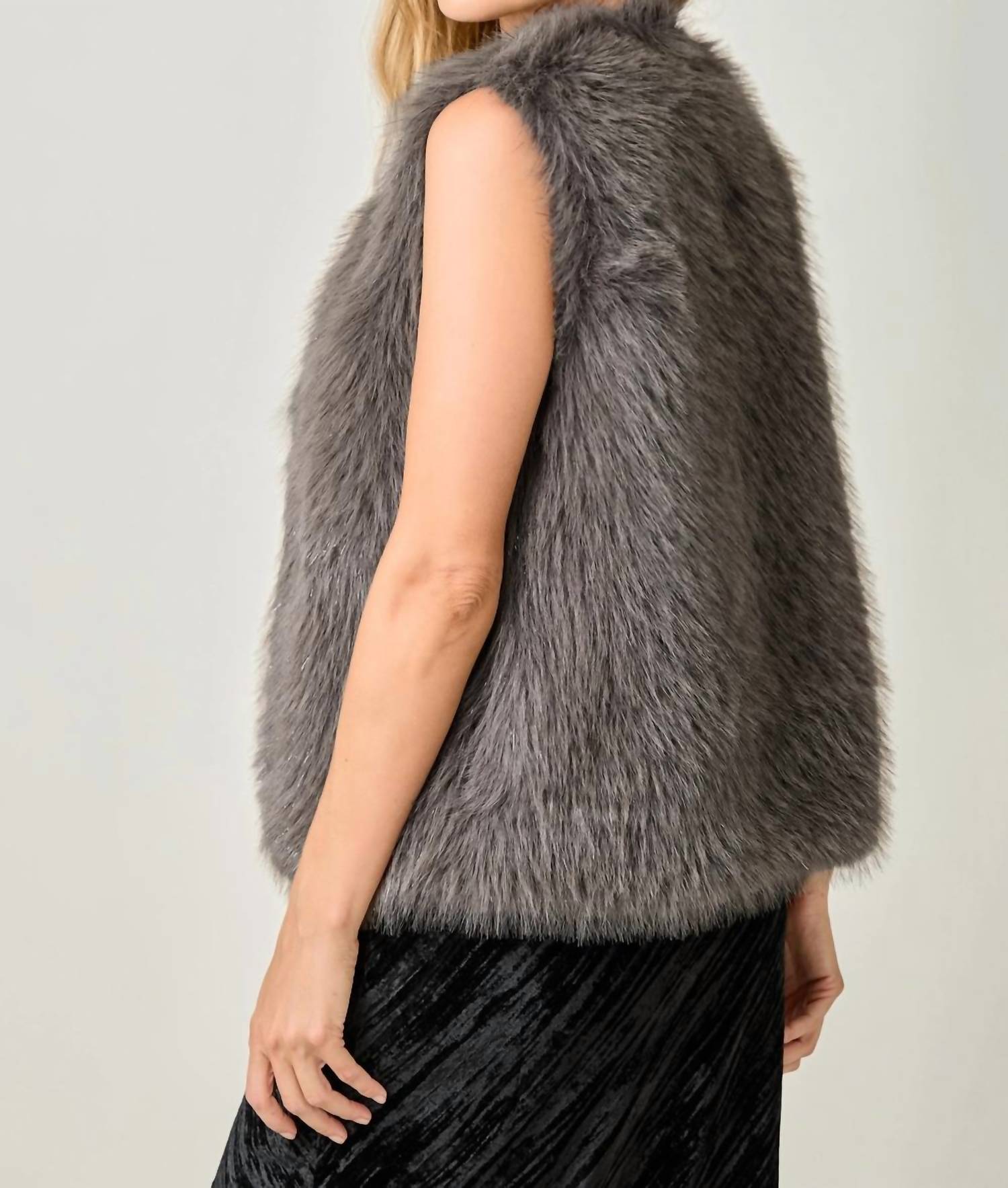 Mystree - Fur Sparkle Vest