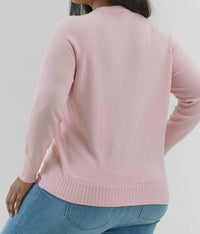 Minnie Rose - You Get No Love From Me Long Sleeve Sweater - Plus