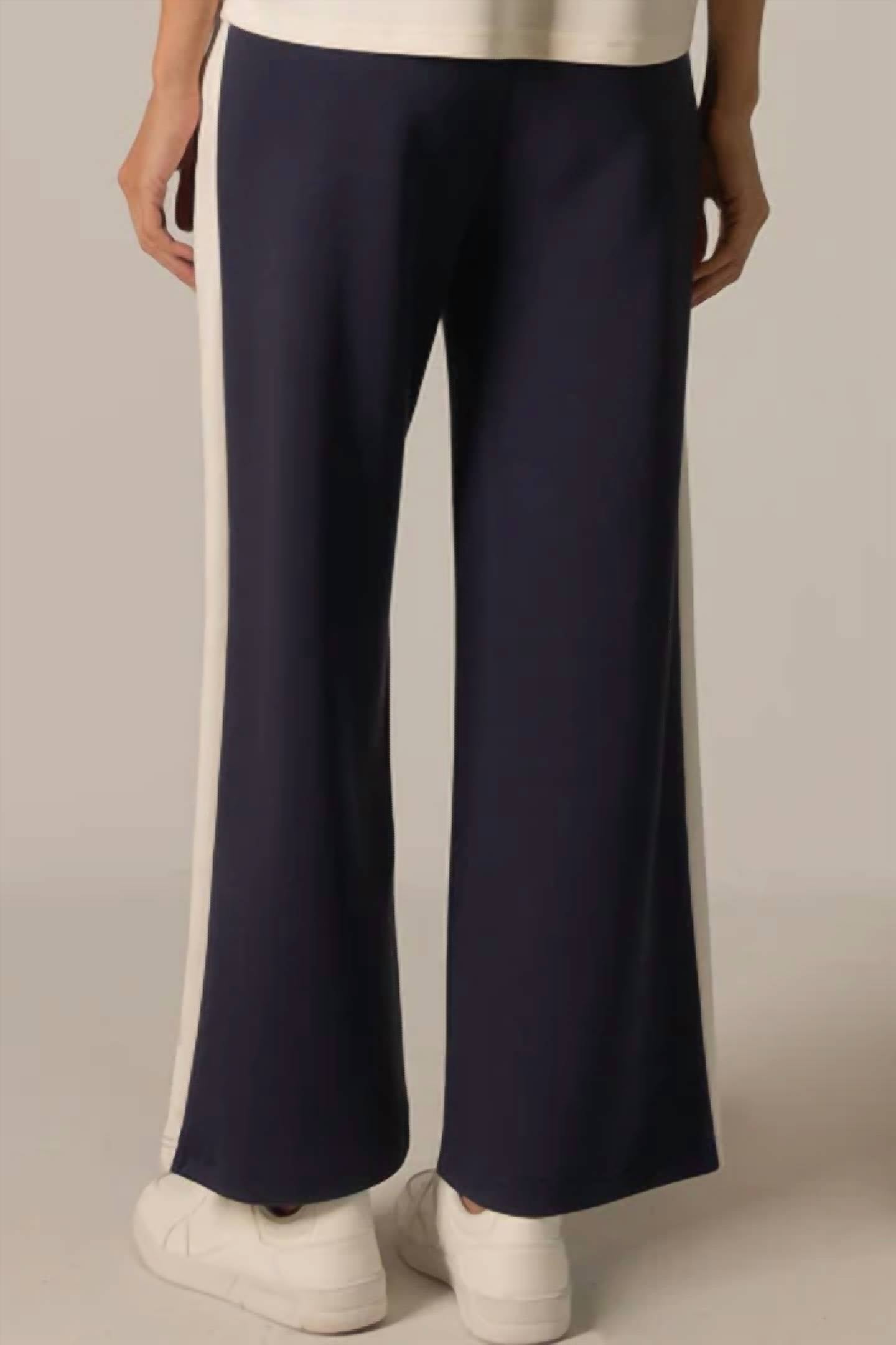 P.Cill - Lula Side Stripe Wide Leg Pants