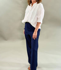 Fifteen Twenty - Pinstripe Straight Leg Pants