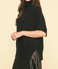 Pinch - Turtle Neck Short Sleeve Sweater