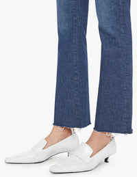 Mother The Hustler Flood Fray Ankle Bootcut Jeans in kicks and riffs - women's jeans - view 5