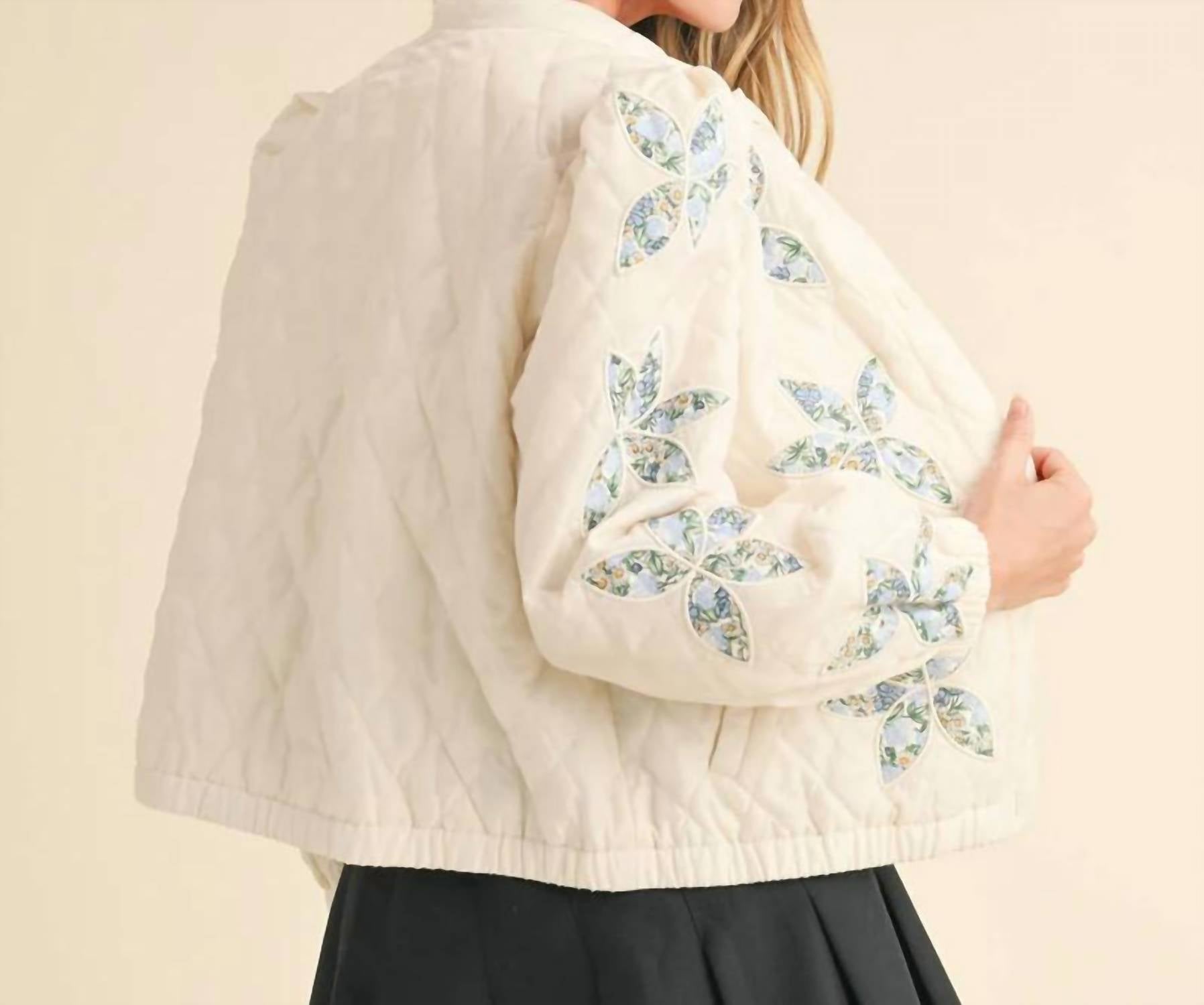 &Merci - Floral Quilted Patchwork Jacket