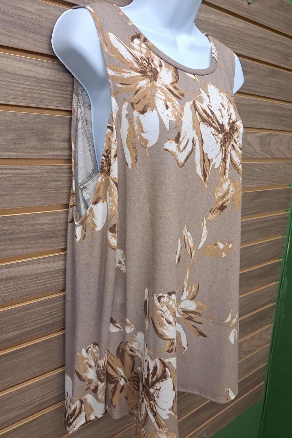 Peach Love - Women's Cold Shoulder Long Sleeve Flowy Slip Over Top