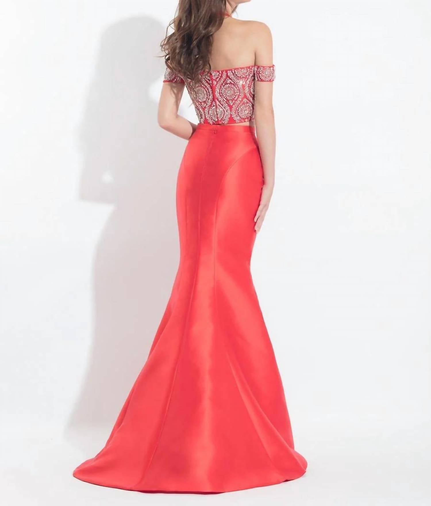 Karishma Creations - Crop Top Prom Dress