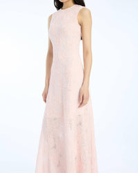 ROTATE Mesh Maxi Dress in orchid ice - women's dress - alternate view